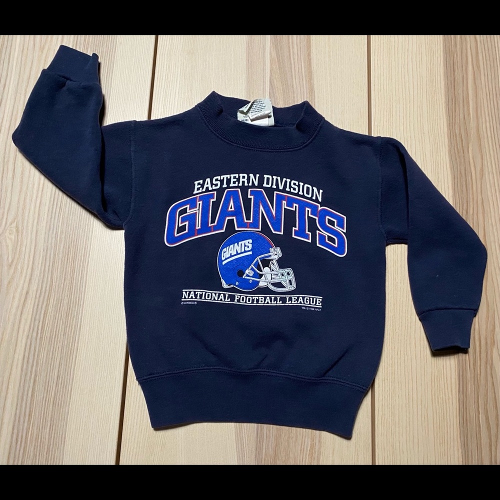 Vtg Nutmeg 1998 New York Giants Large Print Kids S
